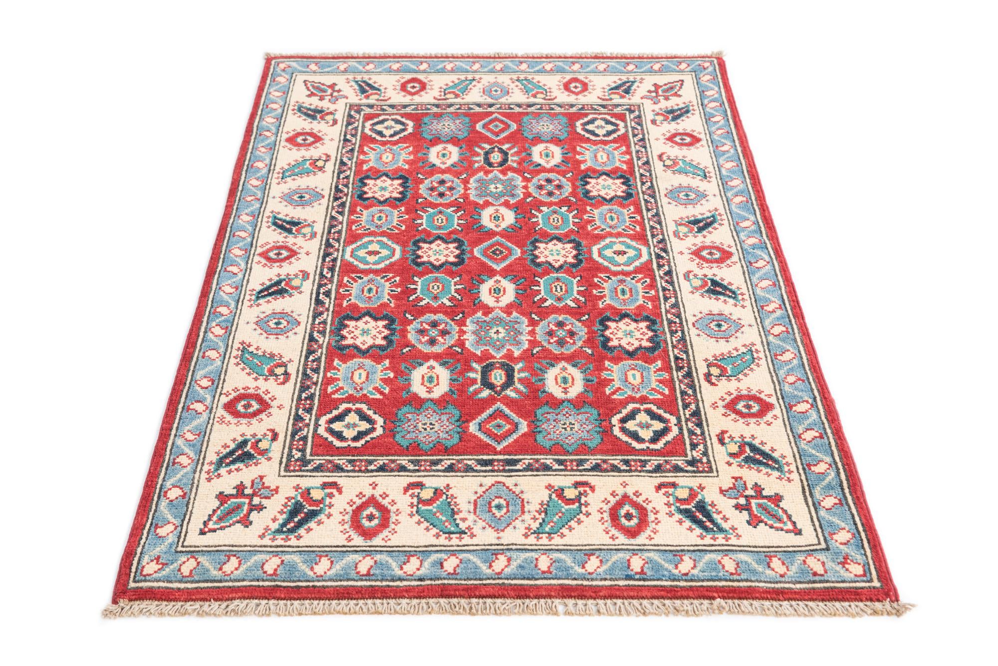 2' 8 x 4' 1 Hand Knotted Kazak Rug
