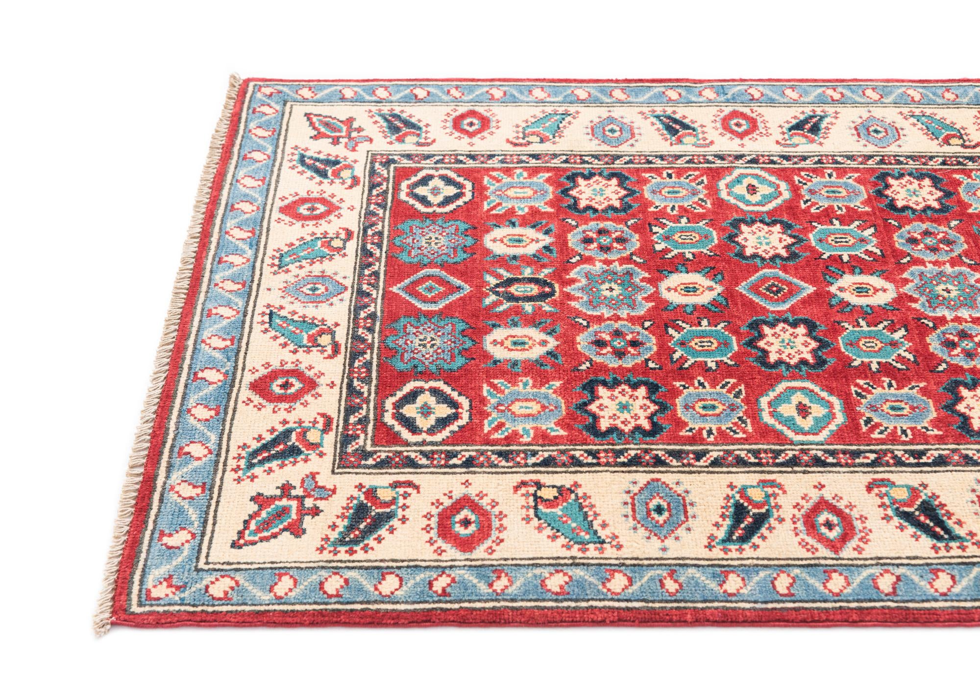 2' 8 x 4' 1 Hand Knotted Kazak Rug
