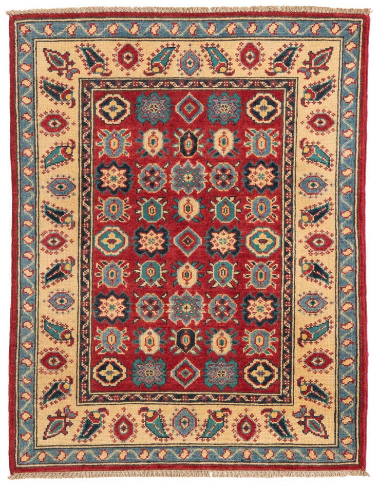 Detail image of 2' 8 x 4' 1 Hand Knotted Kazak Rug