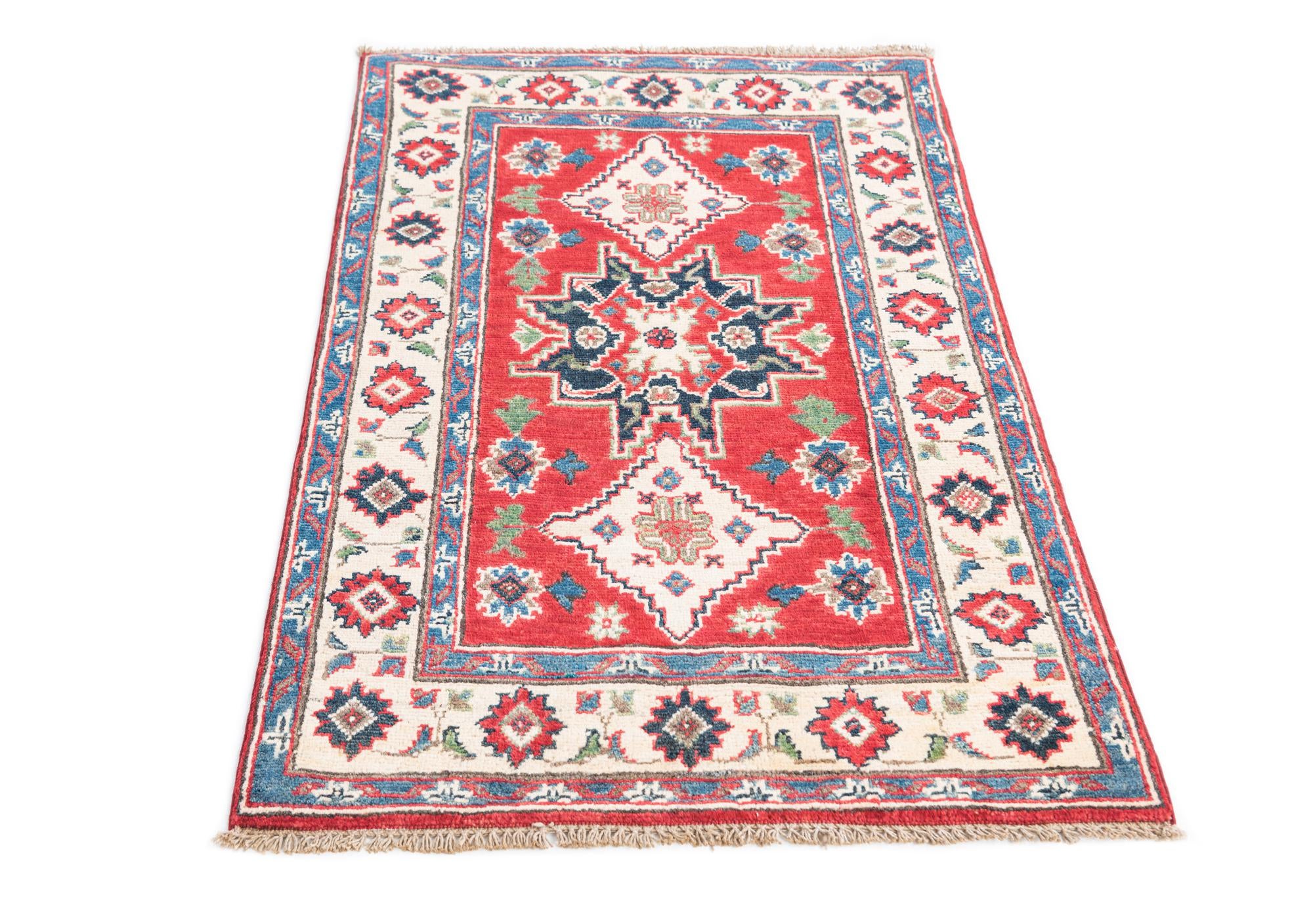 2' 8 x 4' 2 Hand Knotted Kazak Rug