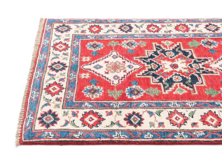 Detail image of 2' 8 x 4' 2 Hand Knotted Kazak Rug