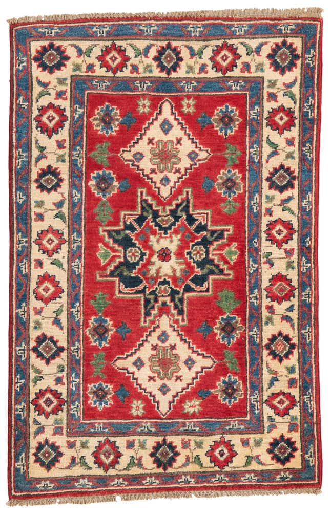 2' 8 x 4' 2 Hand Knotted Kazak Rug