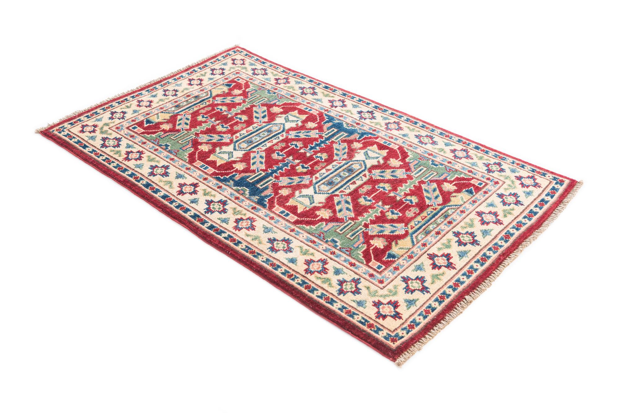 2' 8 x 4' 3 Hand Knotted Kazak Rug