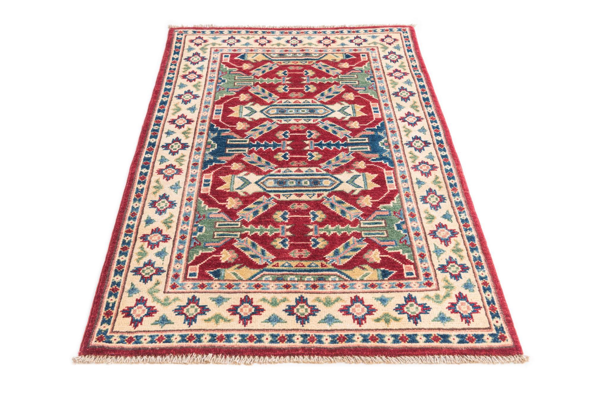 2' 8 x 4' 3 Hand Knotted Kazak Rug