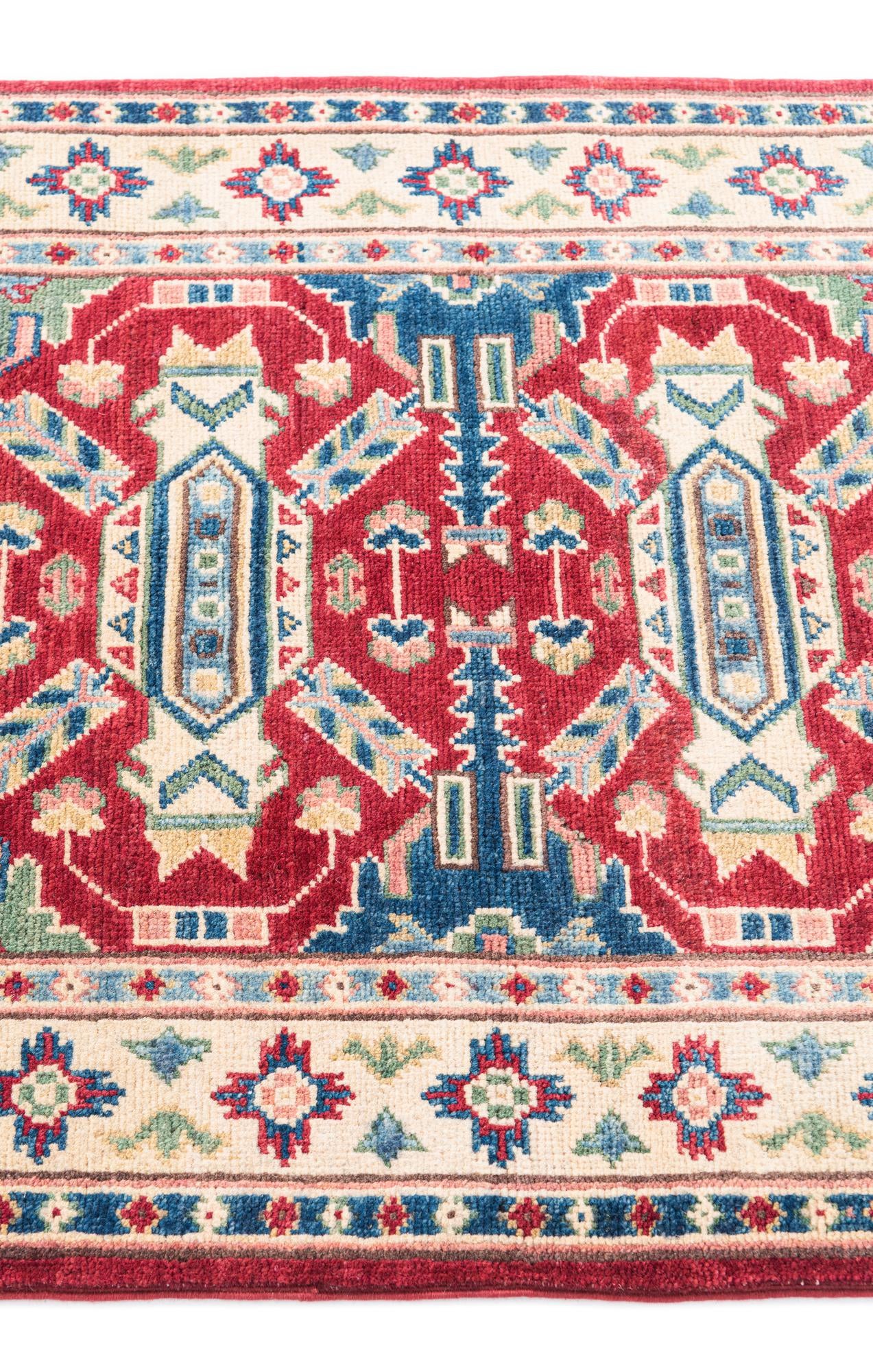 2' 8 x 4' 3 Hand Knotted Kazak Rug