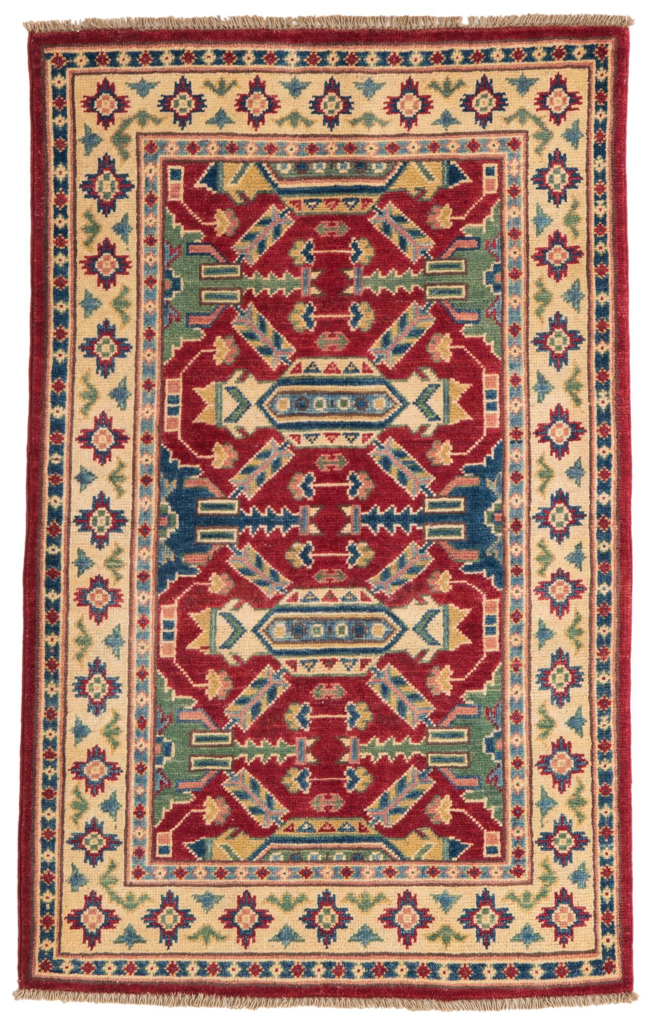 2' 8 x 4' 3 Hand Knotted Kazak Rug