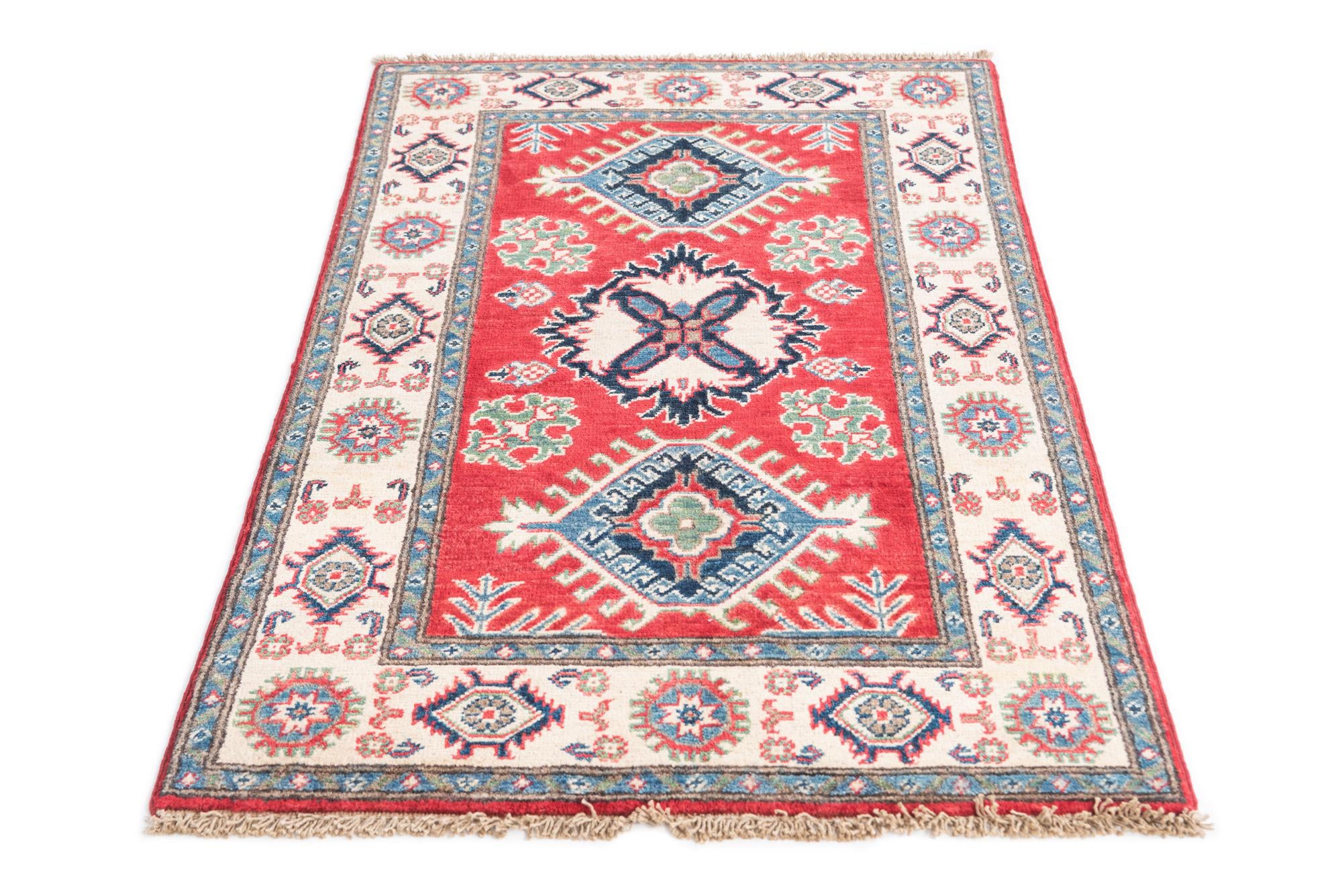 2' 6 x 4' 2 Hand Knotted Kazak Rug