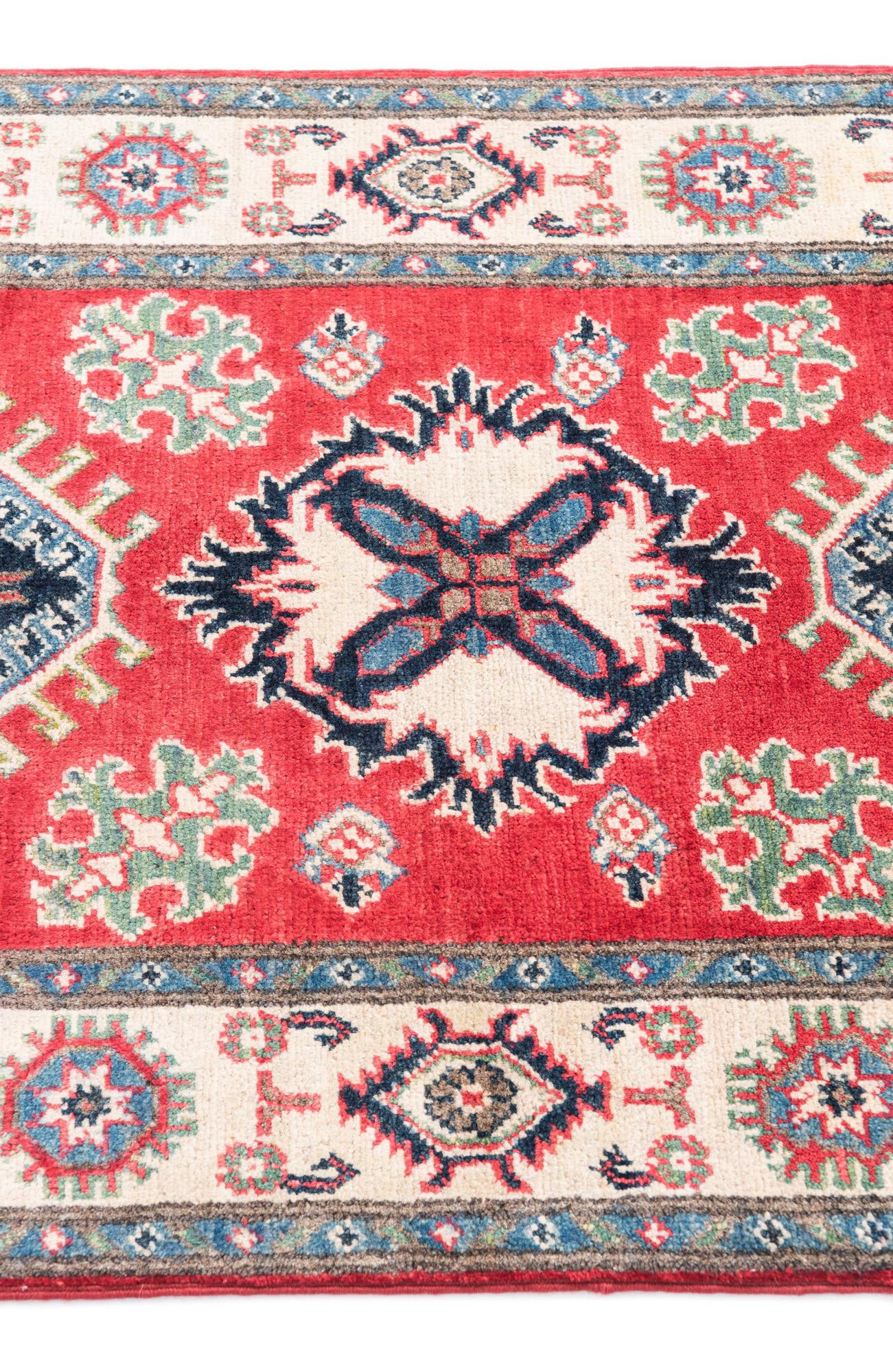 2' 6 x 4' 2 Hand Knotted Kazak Rug