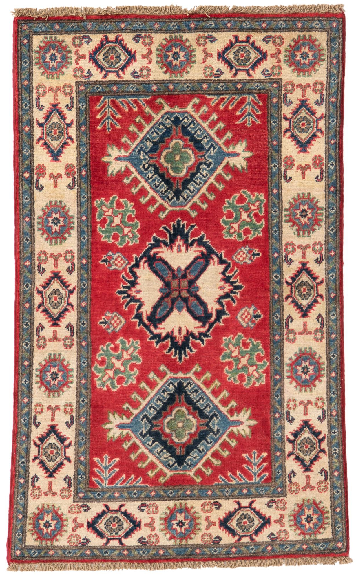 2' 6 x 4' 2 Hand Knotted Kazak Rug