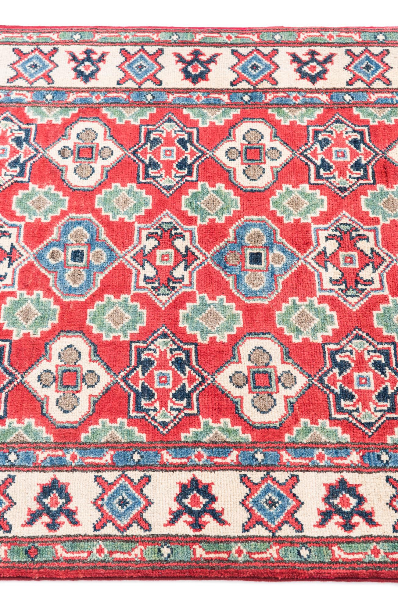 2' 10 x 4' 2 Hand Knotted Kazak Rug