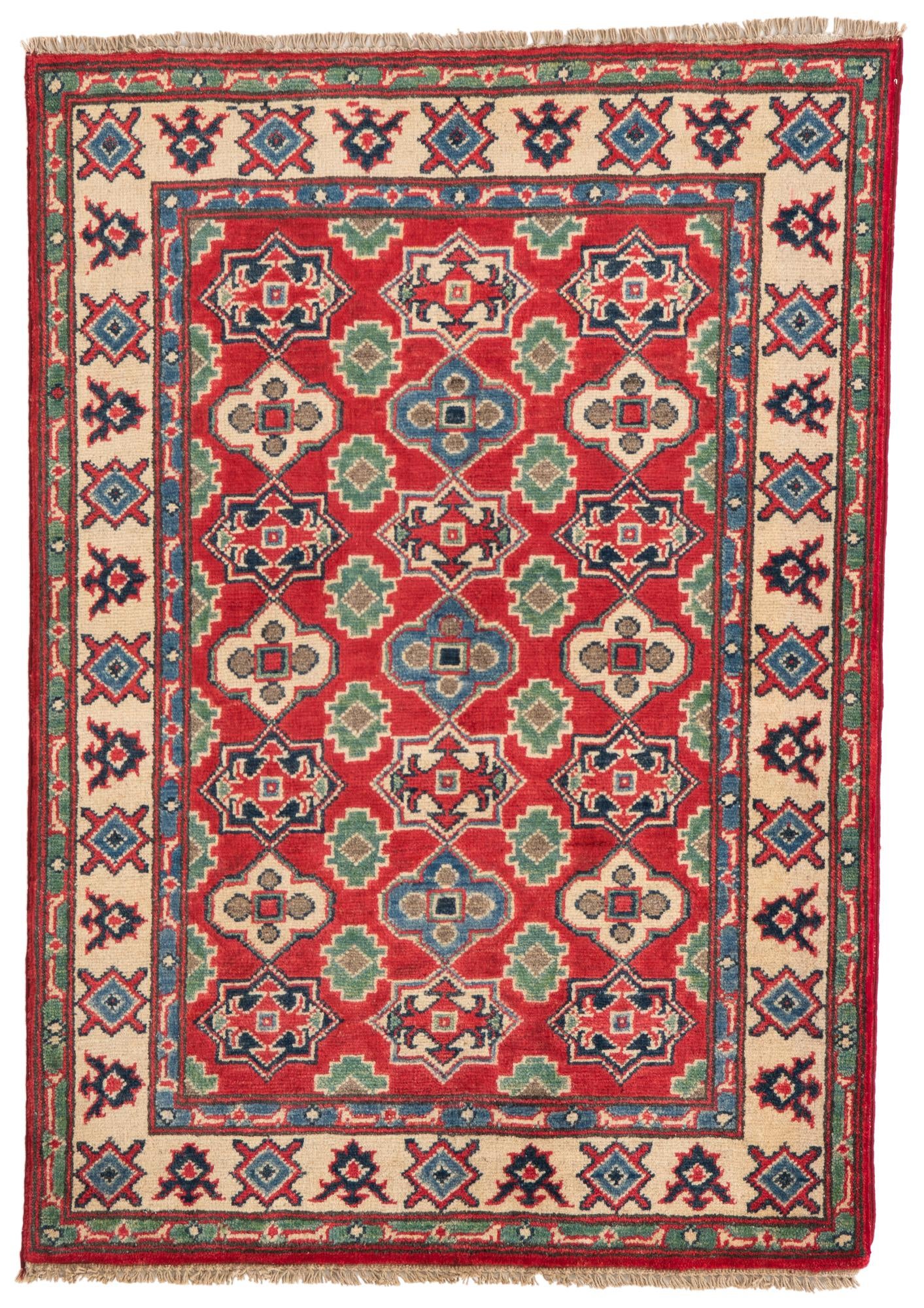 2' 10 x 4' 2 Hand Knotted Kazak Rug