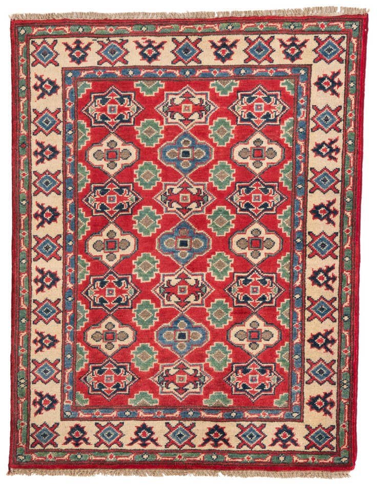 Detail image of 2' 10 x 4' 2 Hand Knotted Kazak Rug