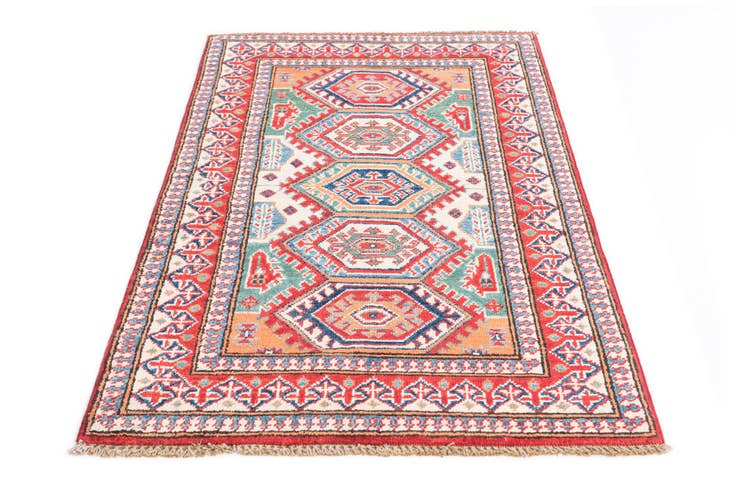 Detail image of 2' 8 x 4' 2 Hand Knotted Kazak Rug