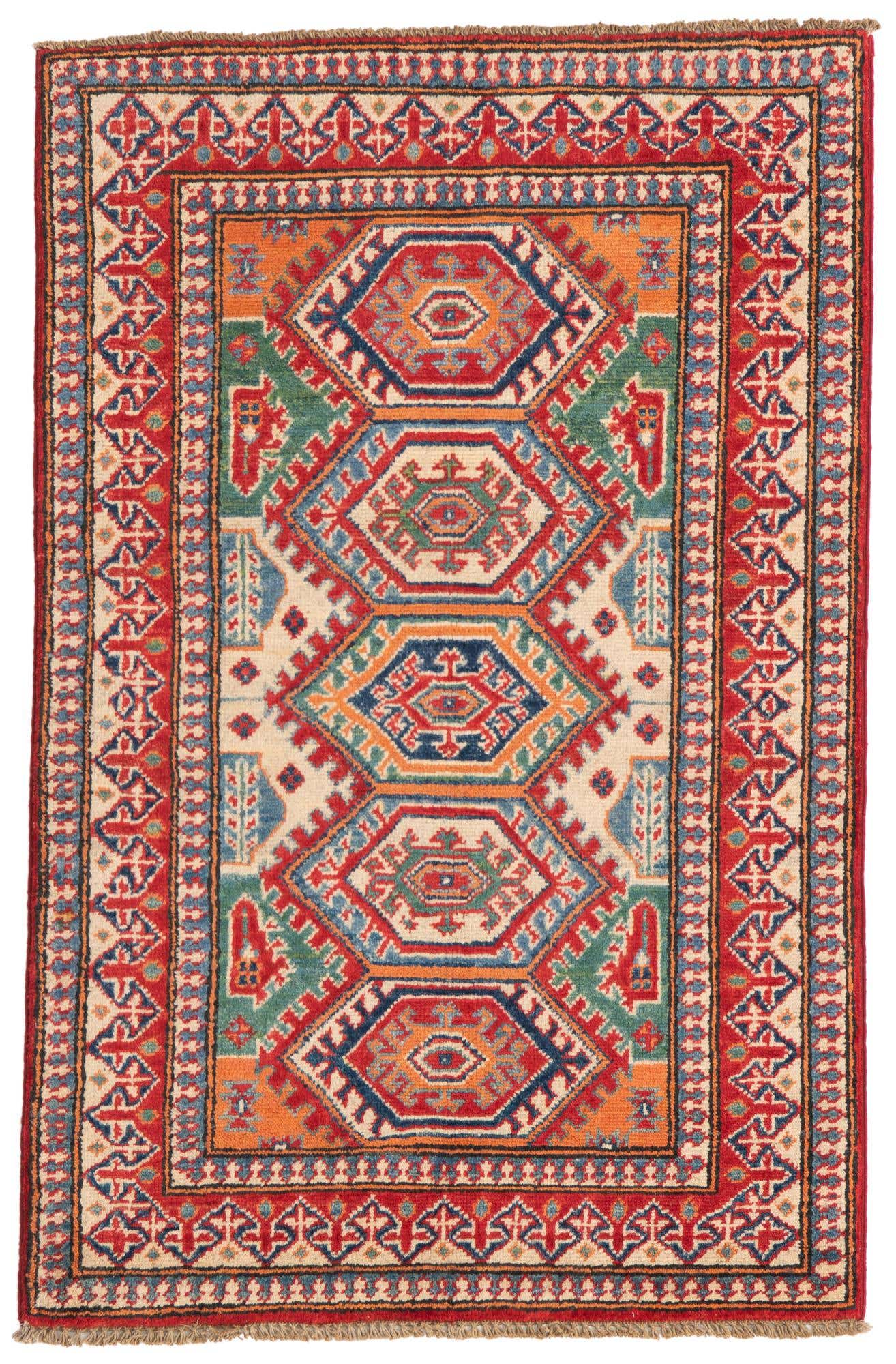 2' 8 x 4' 2 Hand Knotted Kazak Rug