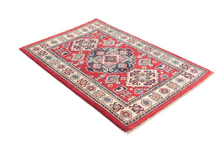 Detail image of 2' 7 x 4' 3 Hand Knotted Kazak Rug