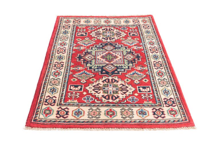 Detail image of 2' 7 x 4' 3 Hand Knotted Kazak Rug