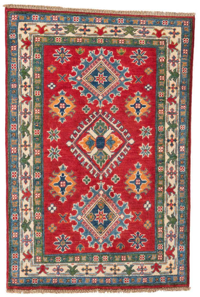 2' 8 x 4' Hand Knotted Kazak Rug