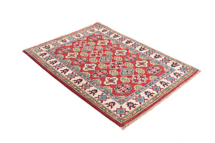 Detail image of 2' 10 x 4' Hand Knotted Kazak Rug