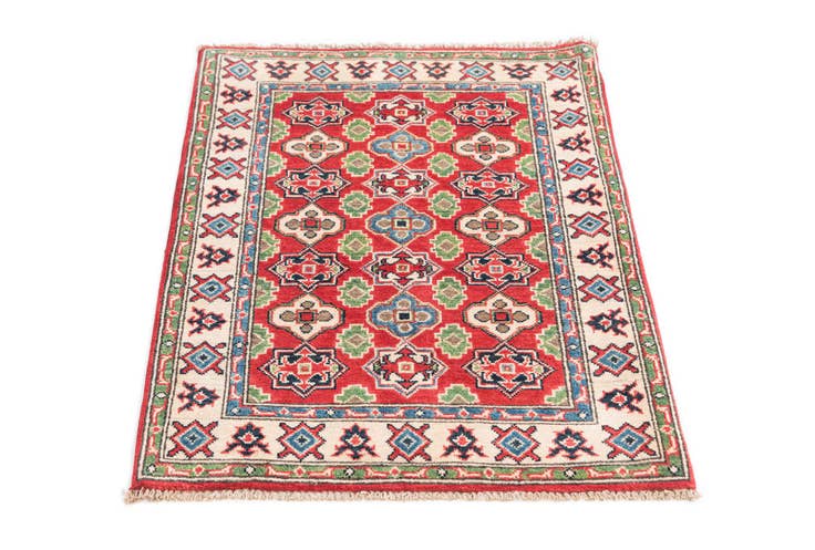 Detail image of 2' 10 x 4' Hand Knotted Kazak Rug