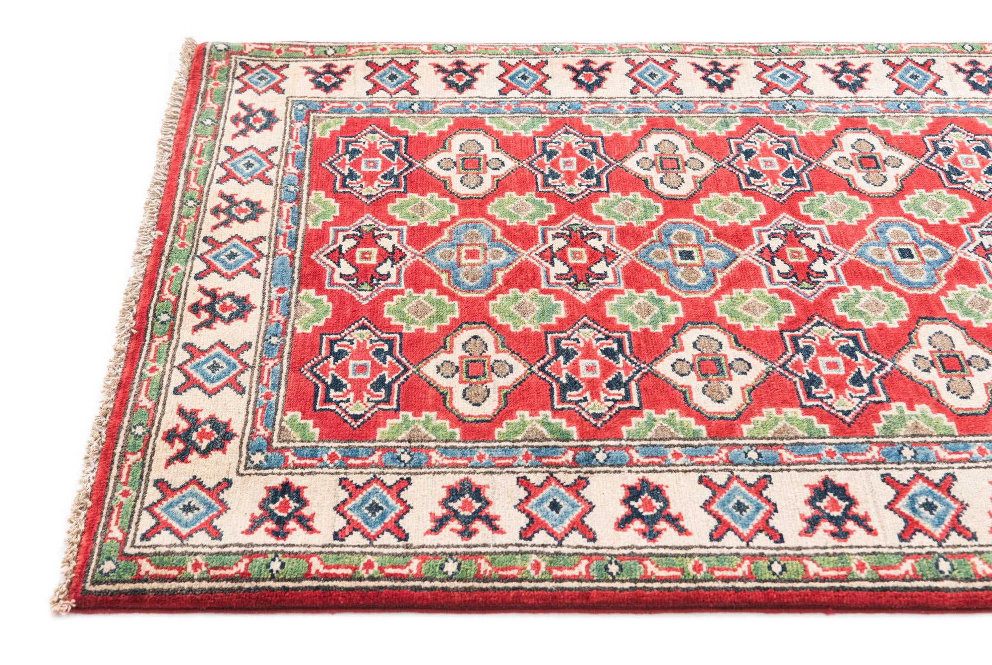 2' 10 x 4' Hand Knotted Kazak Rug