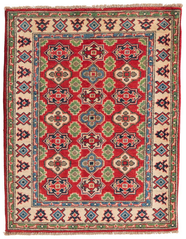 Detail image of 2' 10 x 4' Hand Knotted Kazak Rug