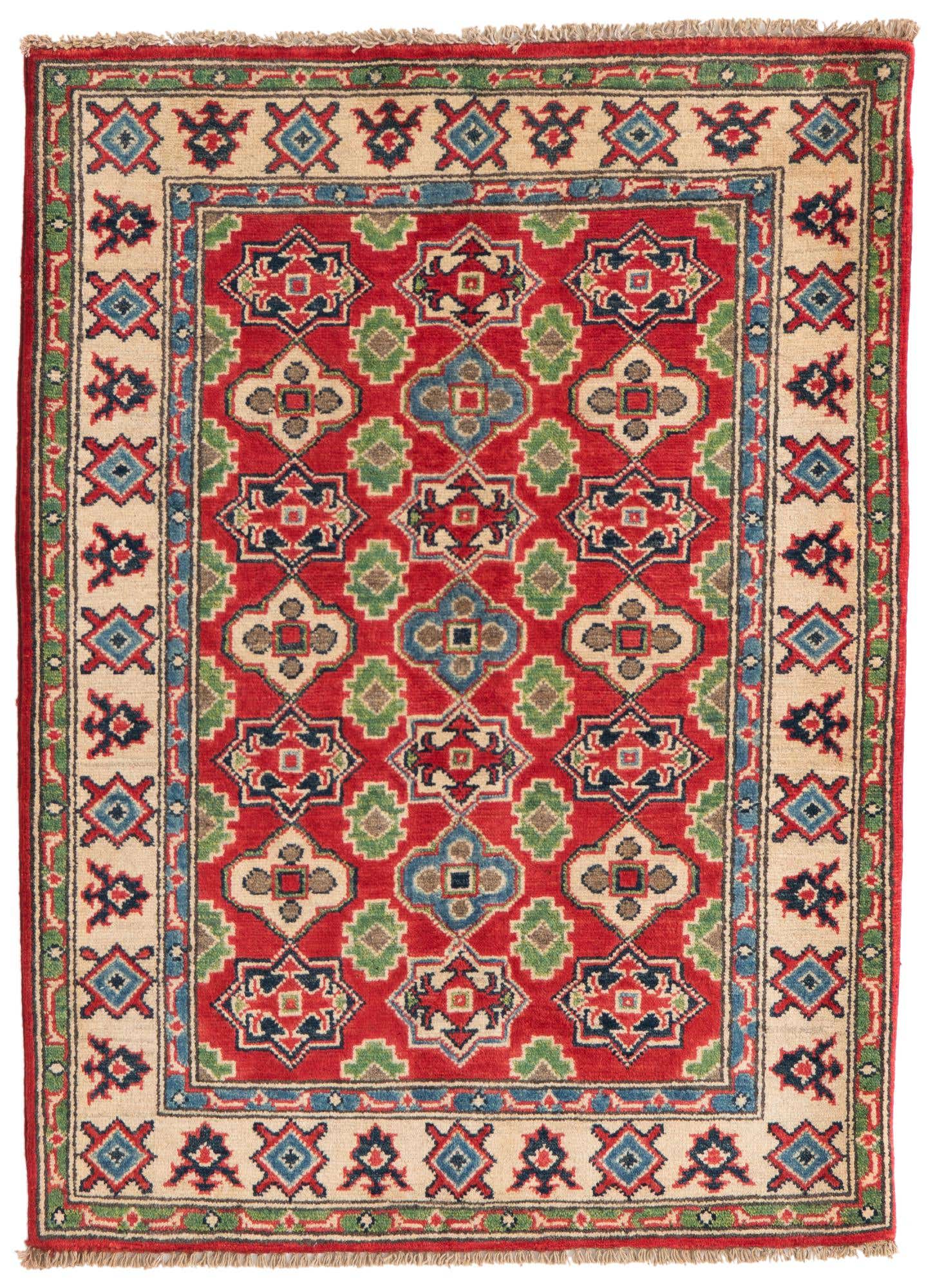 2' 10 x 4' Hand Knotted Kazak Rug