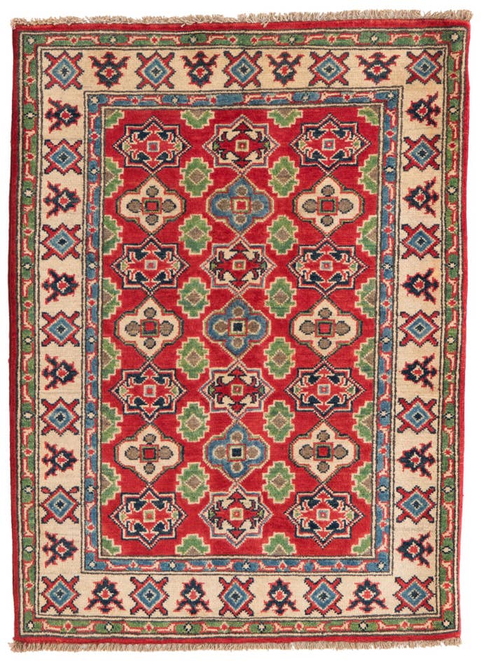 Detail image of 2' 10 x 4' Hand Knotted Kazak Rug