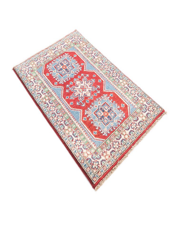 Detail image of 2' 8 x 4' 1  Hand Knotted Kazak Rug