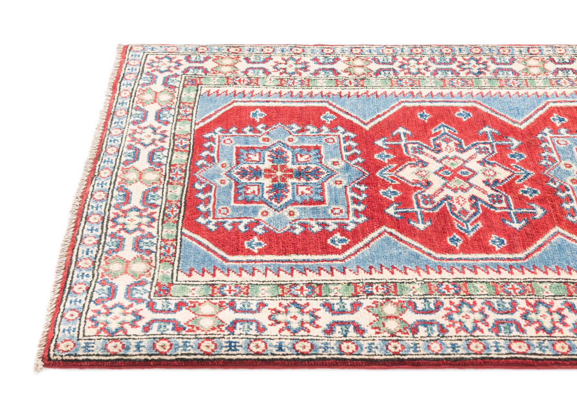 2' 8 x 4' 1 Hand Knotted Kazak Rug