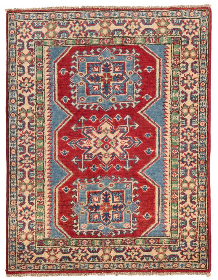Detail image of 2' 8 x 4' 1 Hand Knotted Kazak Rug