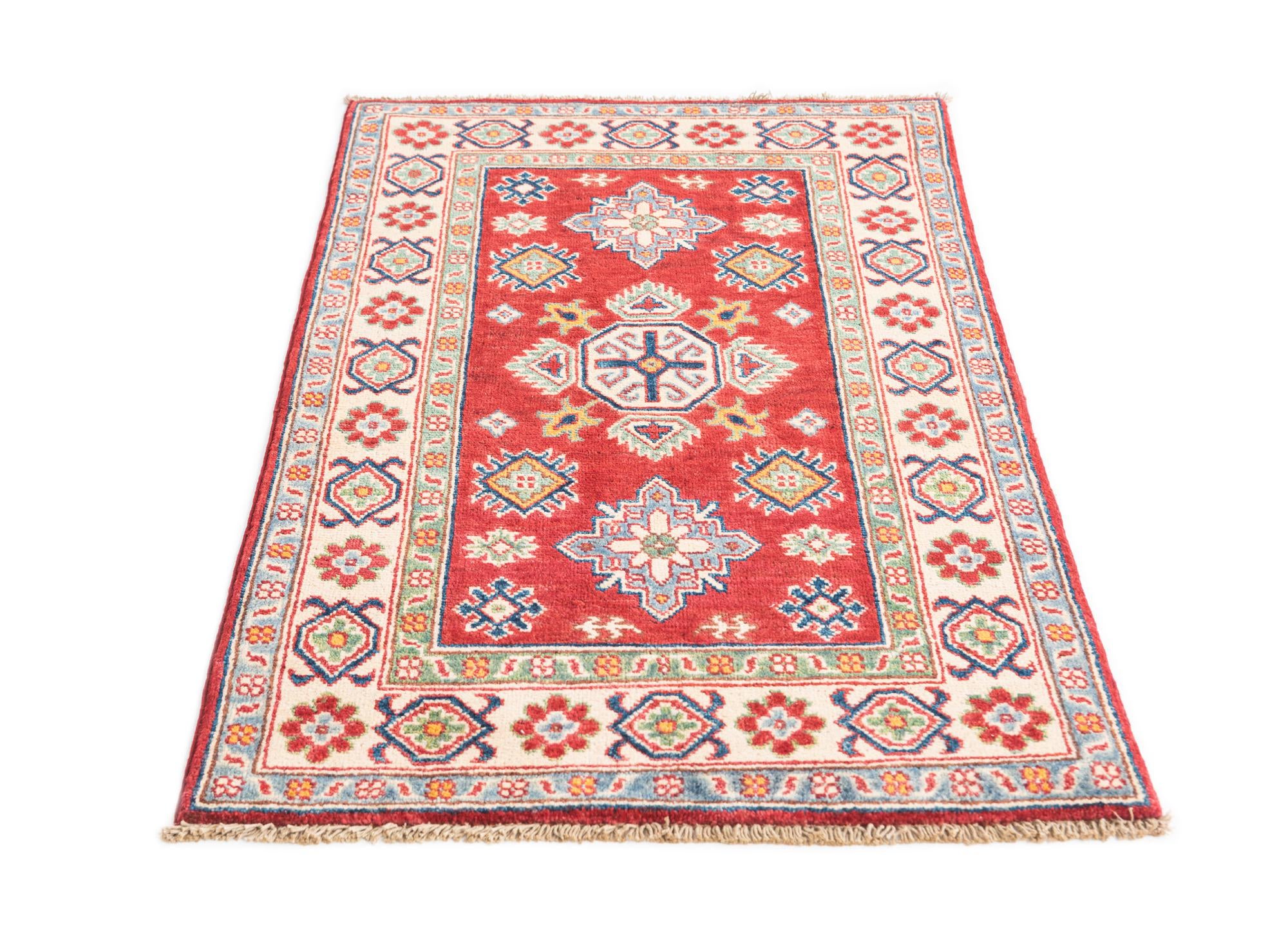 2' 7 x 4' 2 Hand Knotted Kazak Rug
