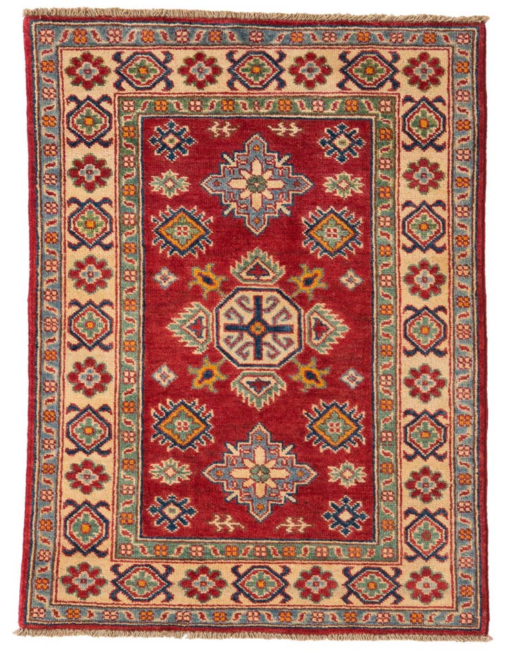 Detail image of 2' 7 x 4' 2 Hand Knotted Kazak Rug