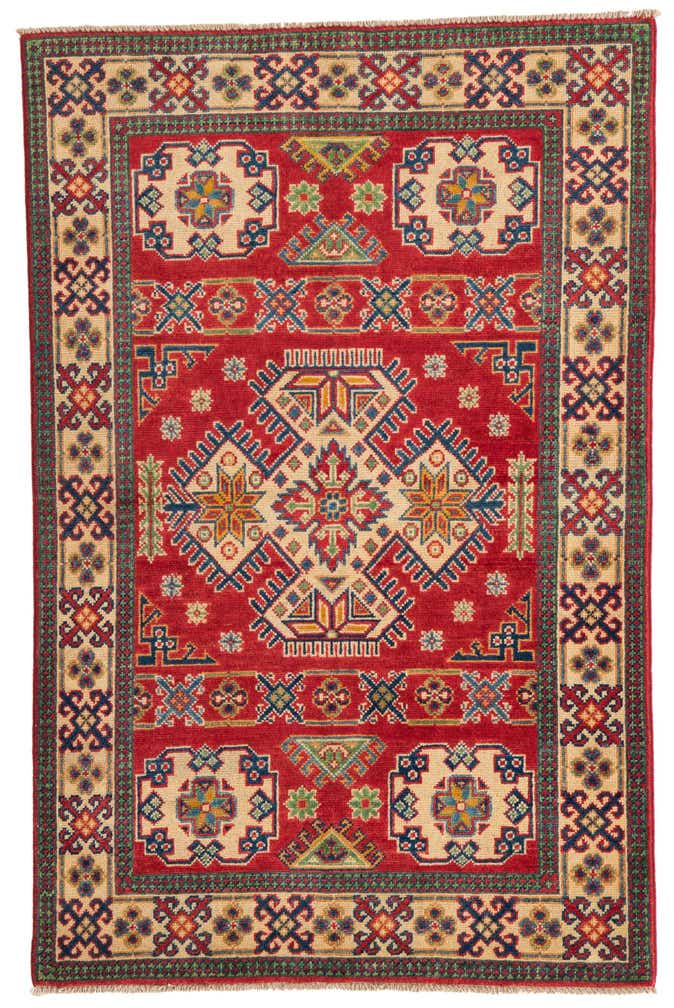 3' 3 x 5' Hand Knotted Kazak Rug