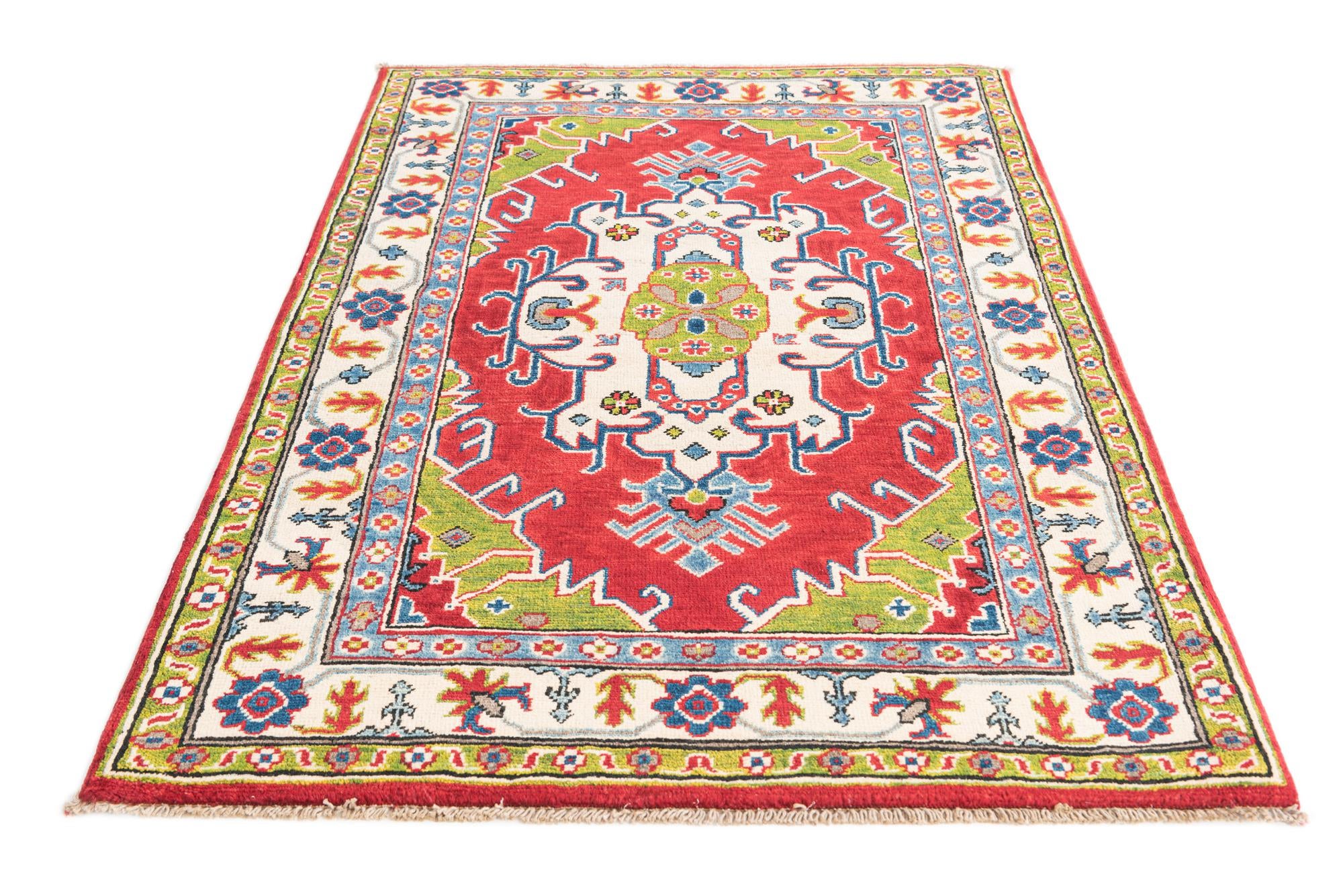 3' 3 x 5' Hand Knotted Kazak Rug