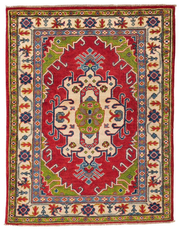 Detail image of 3' 3 x 5' Hand Knotted Kazak Rug