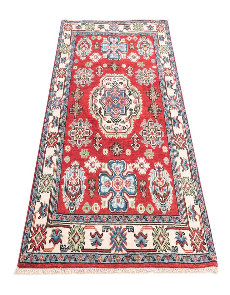 Detail image of 3' 2 x 4' 9  Hand Knotted Kazak Rug