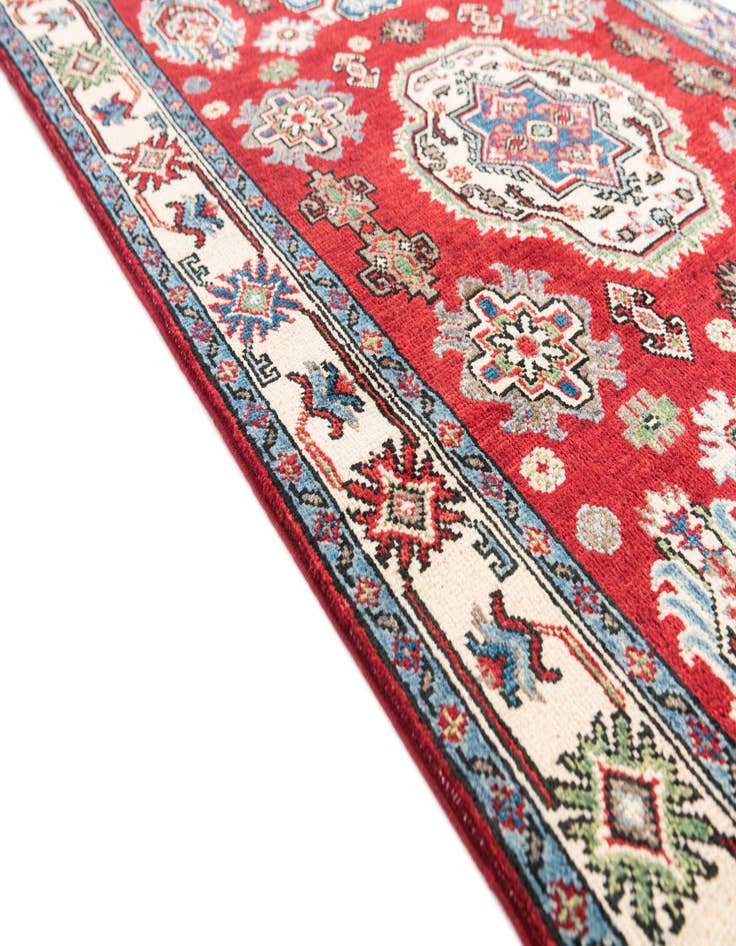 Detail image of 3' 2 x 4' 9  Hand Knotted Kazak Rug