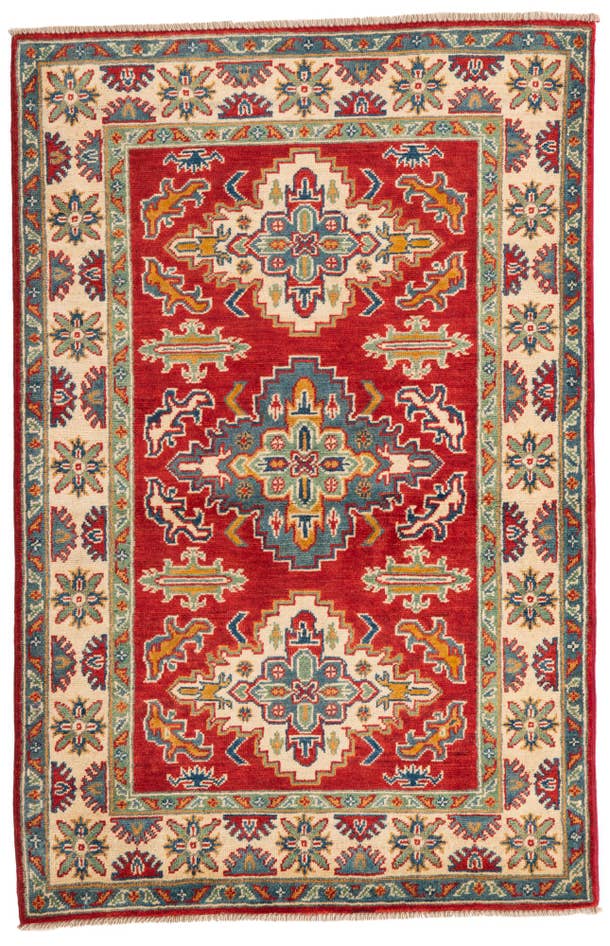 Detail image of 3' 3 x 5' 1 Hand Knotted Kazak Rug