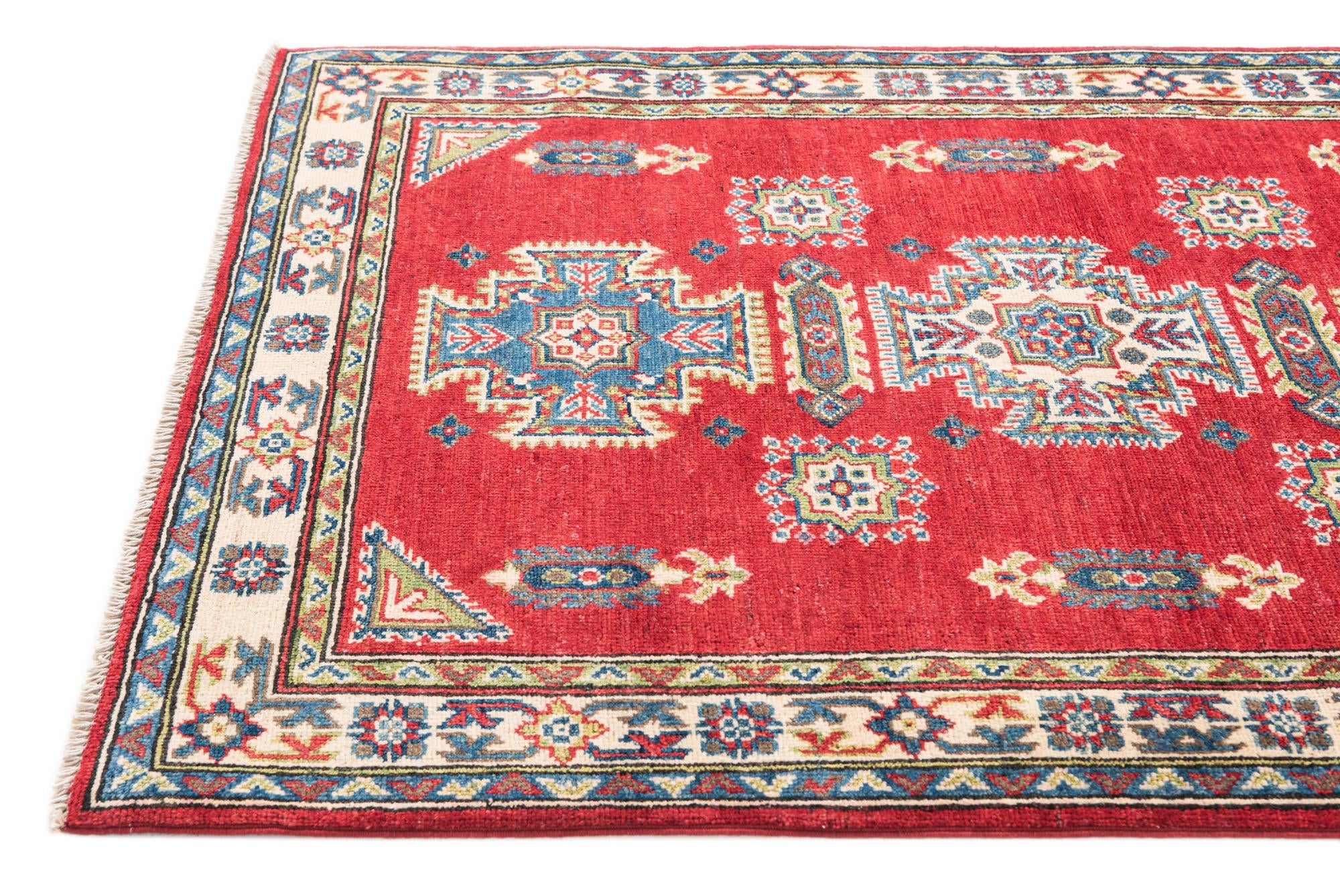 3' 4 x 5' 1 Hand Knotted Kazak Rug