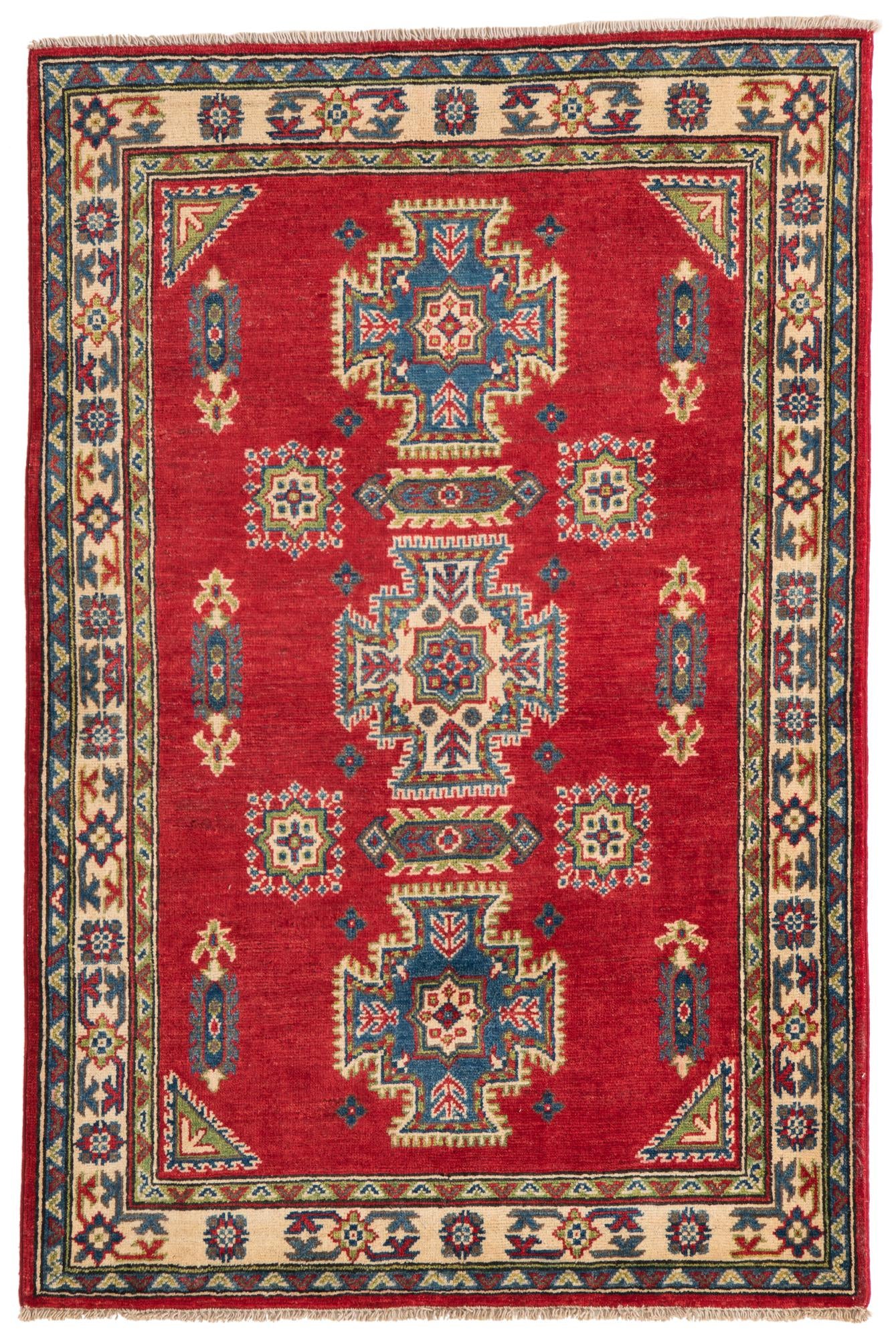 3' 4 x 5' 1 Hand Knotted Kazak Rug