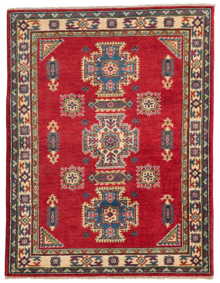 Detail image of 3' 4 x 5' 1 Hand Knotted Kazak Rug