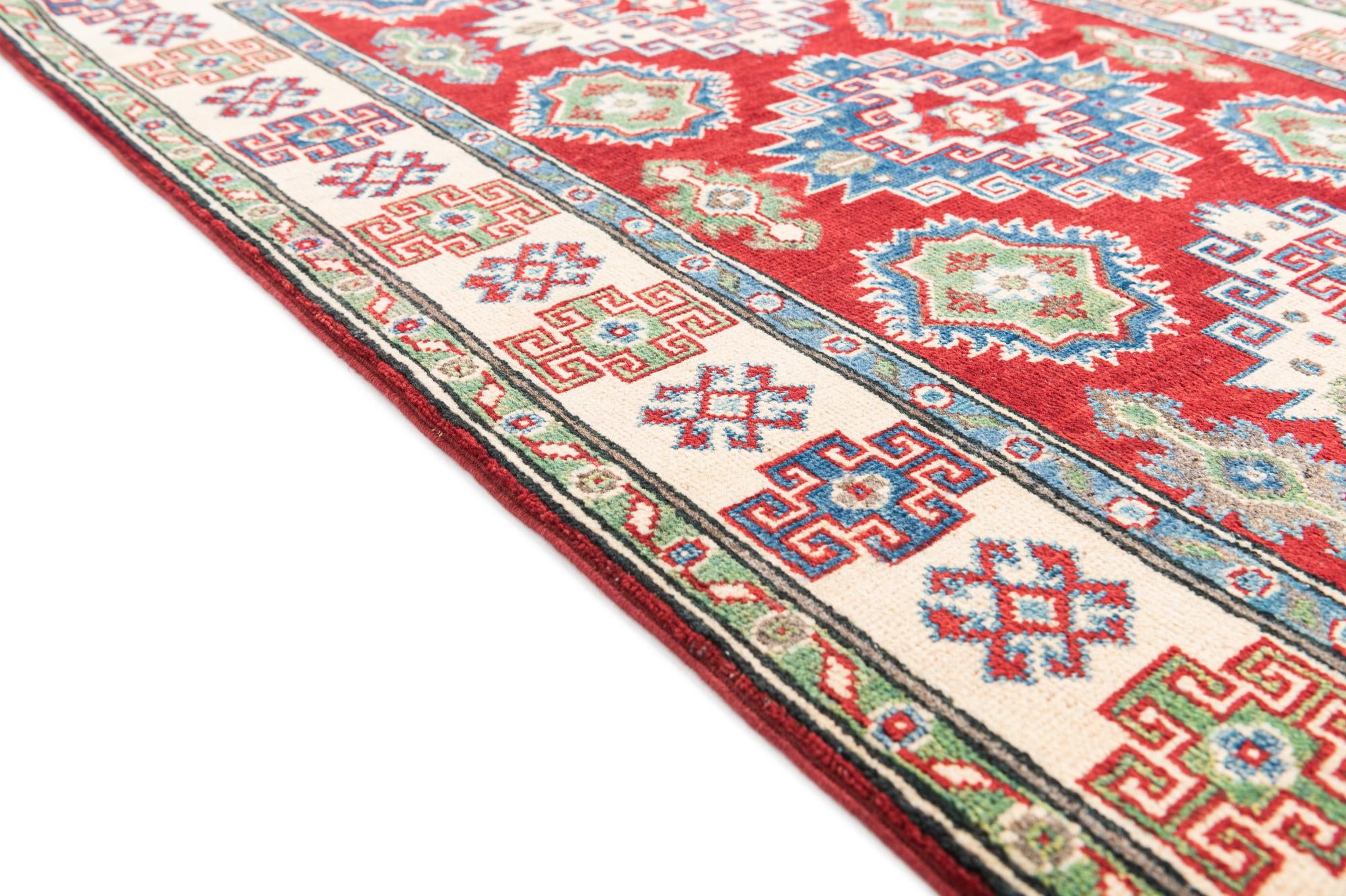 3' 3 x 5' Hand Knotted Kazak Rug