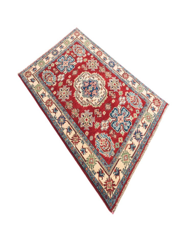 Detail image of 3' 2 x 5'  Hand Knotted Kazak Rug