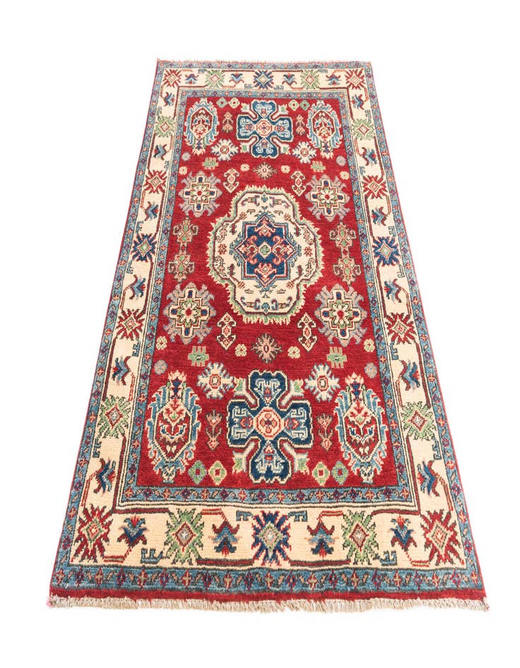 Detail image of 3' 2 x 5'  Hand Knotted Kazak Rug