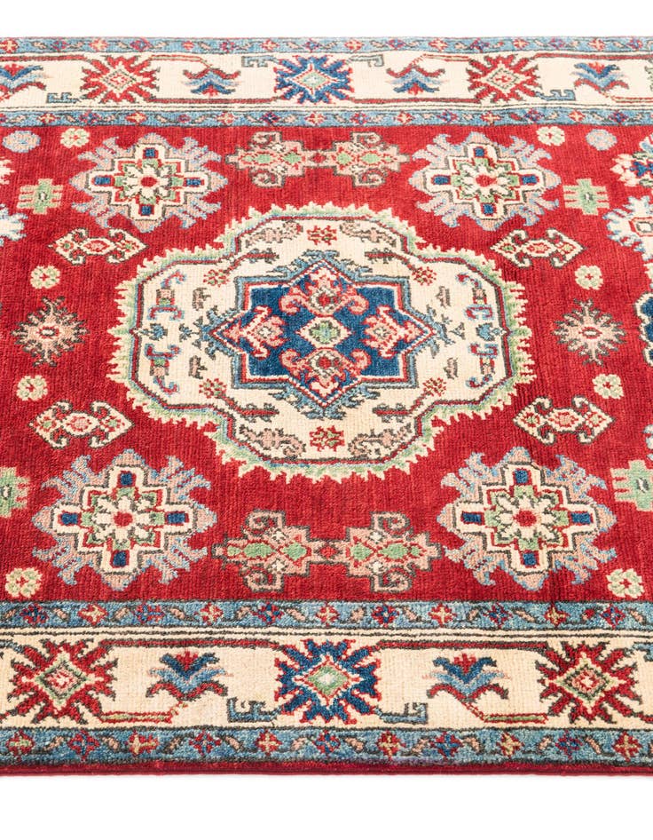Detail image of 3' 2 x 5'  Hand Knotted Kazak Rug