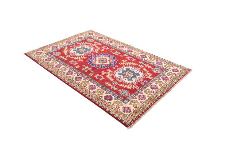 Detail image of 3' 4 x 5' 1 Hand Knotted Kazak Rug