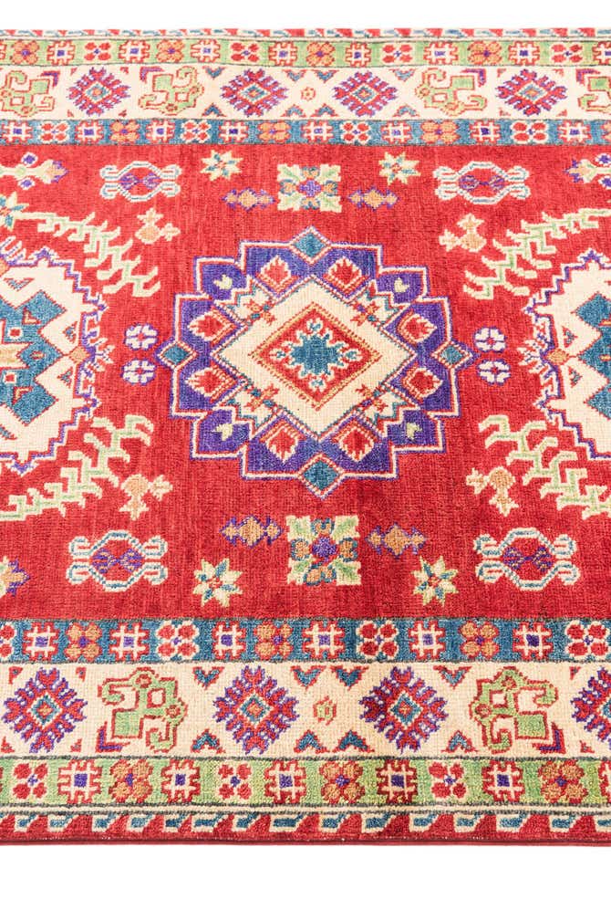 3' 4 x 5' 1 Hand Knotted Kazak Rug