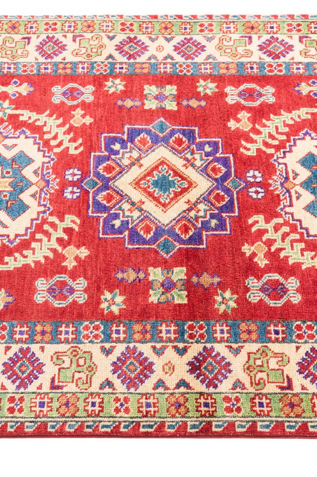 Detail image of 3' 4 x 5' 1 Hand Knotted Kazak Rug