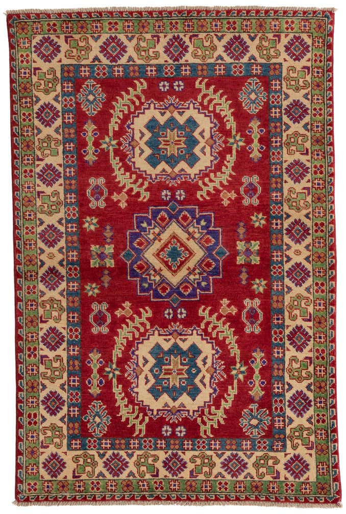 3' 4 x 5' 1 Hand Knotted Kazak Rug
