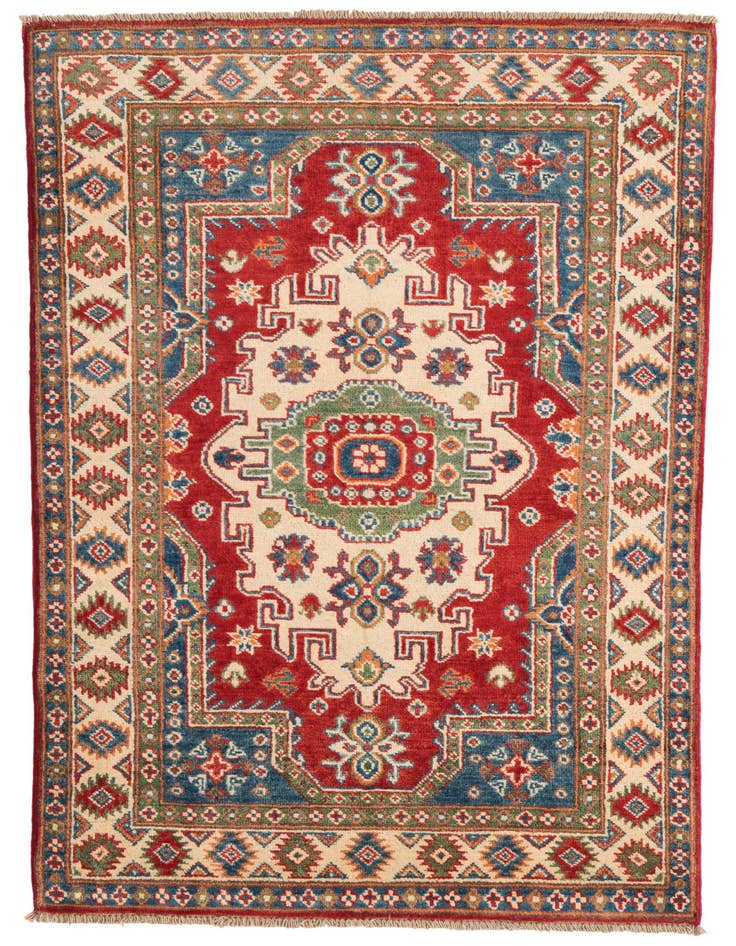 Detail image of 3' 2 x 5' 1 Hand Knotted Kazak Rug